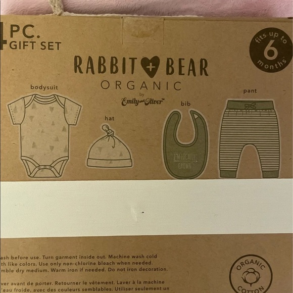 Rabbit & bear organic 4pc set - Picture 3 of 5